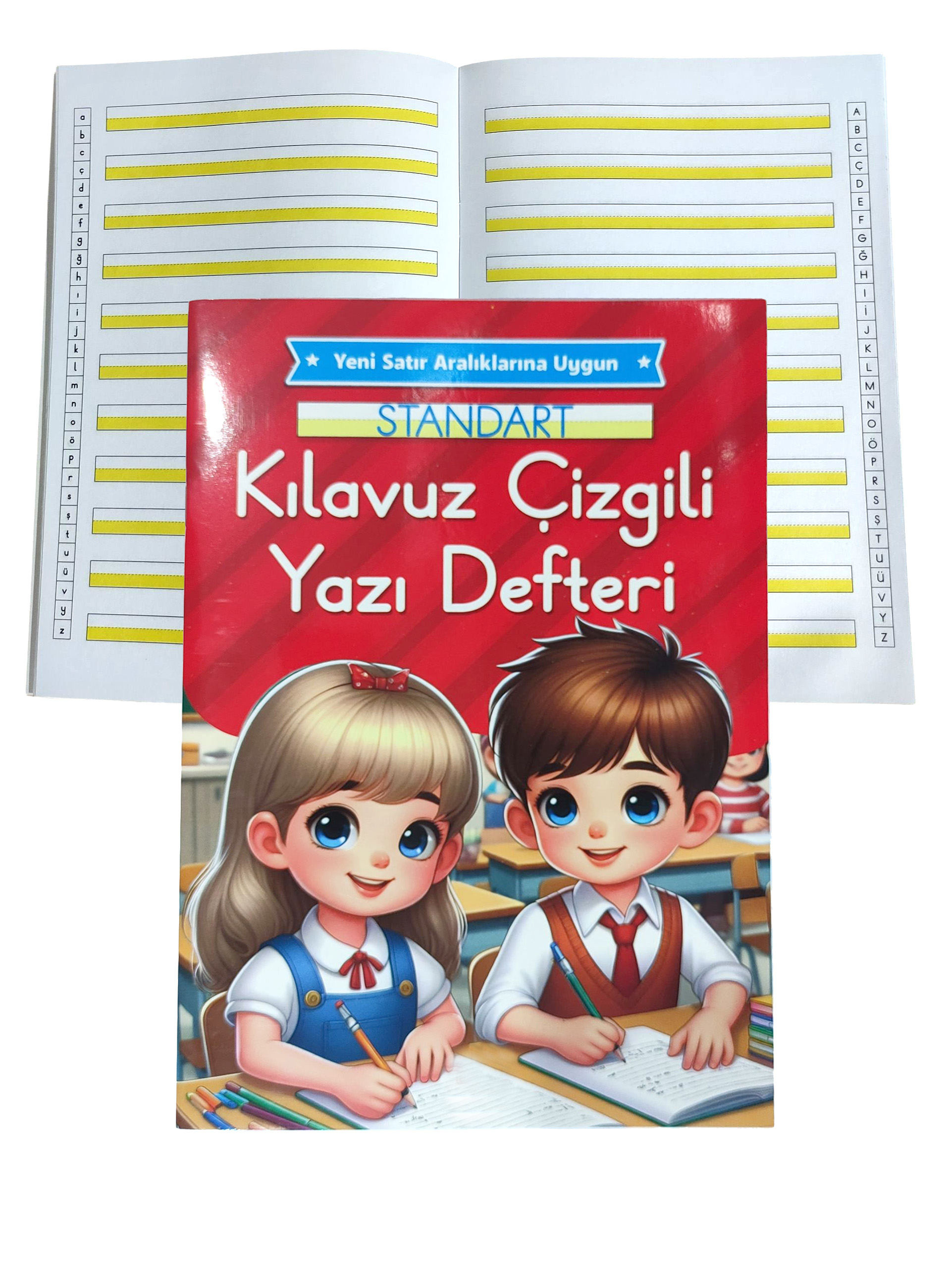 Yeni Müfradat Kılavuz Çizgili Güzel Yazı Defteri Orta Boy 16.5x24