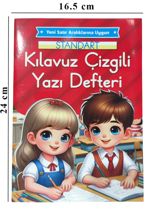 Yeni Müfradat Kılavuz Çizgili Güzel Yazı Defteri Orta Boy 16.5x24