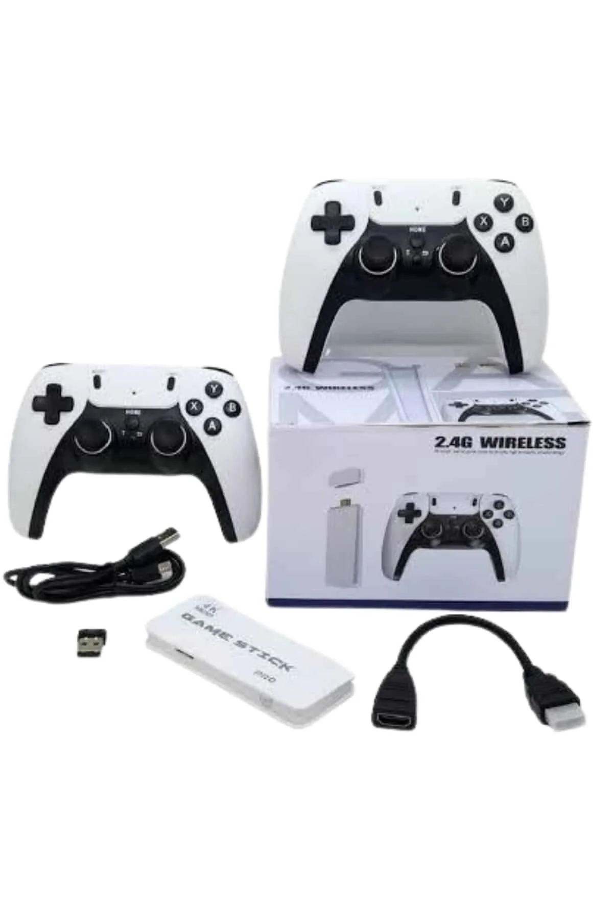 yeni nesil 3D 4K 2000 Oyunlu Game Stick Oyun Konsolu Çift Konsol