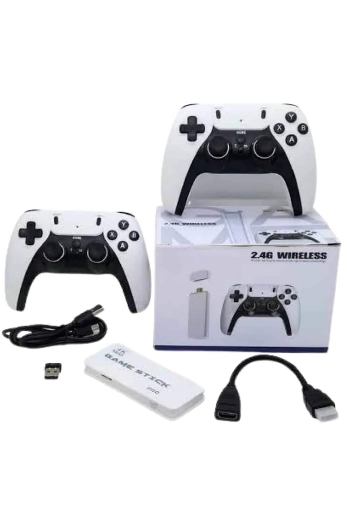 yeni nesil 3D 4K 2000 Oyunlu Game Stick Oyun Konsolu Çift Konsol 