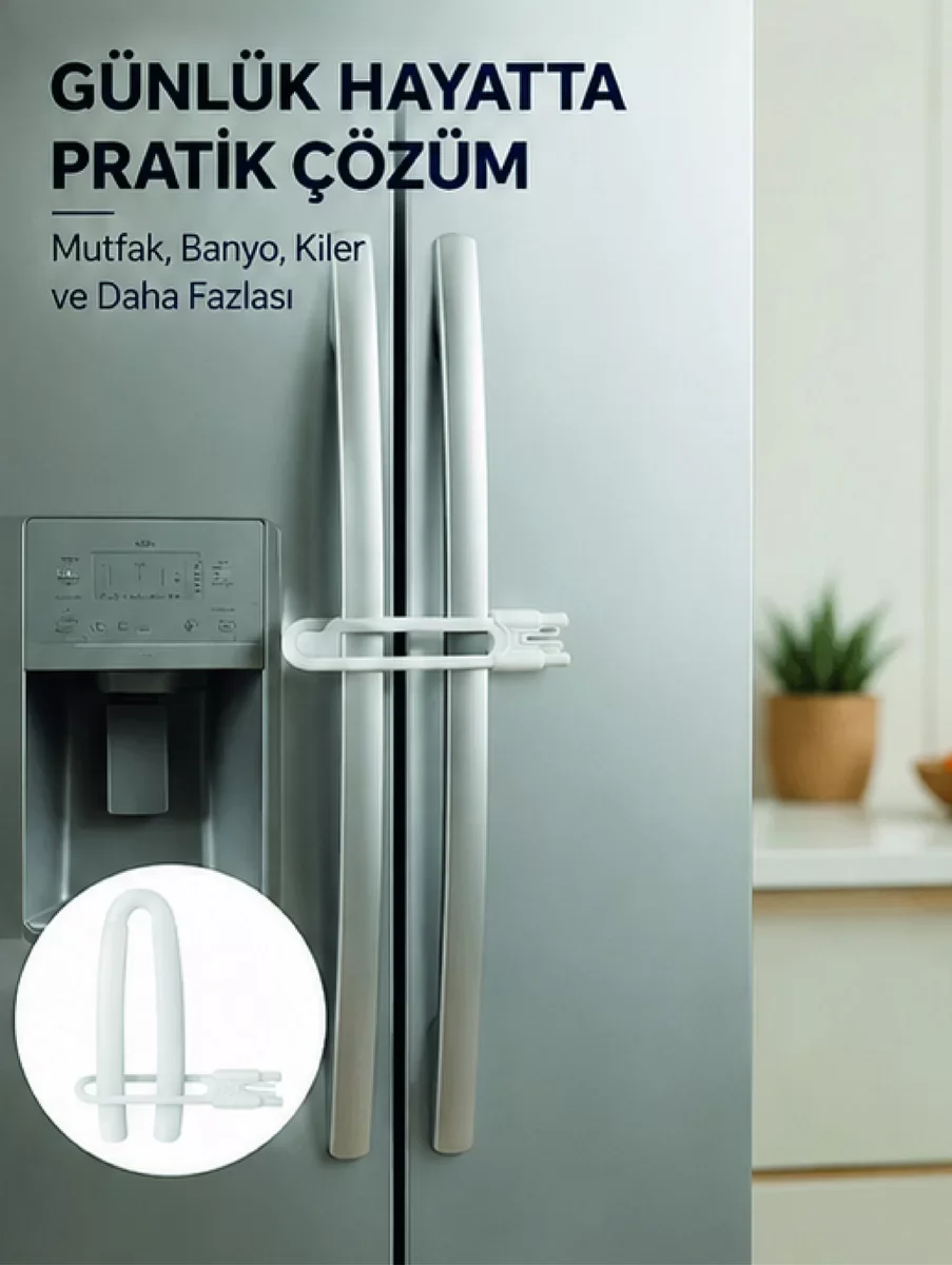 Yeni Nesil 4 Adet Dolap ve Kapak Emniyet Kilidi Seti - Ev Güvenliği Çözümü