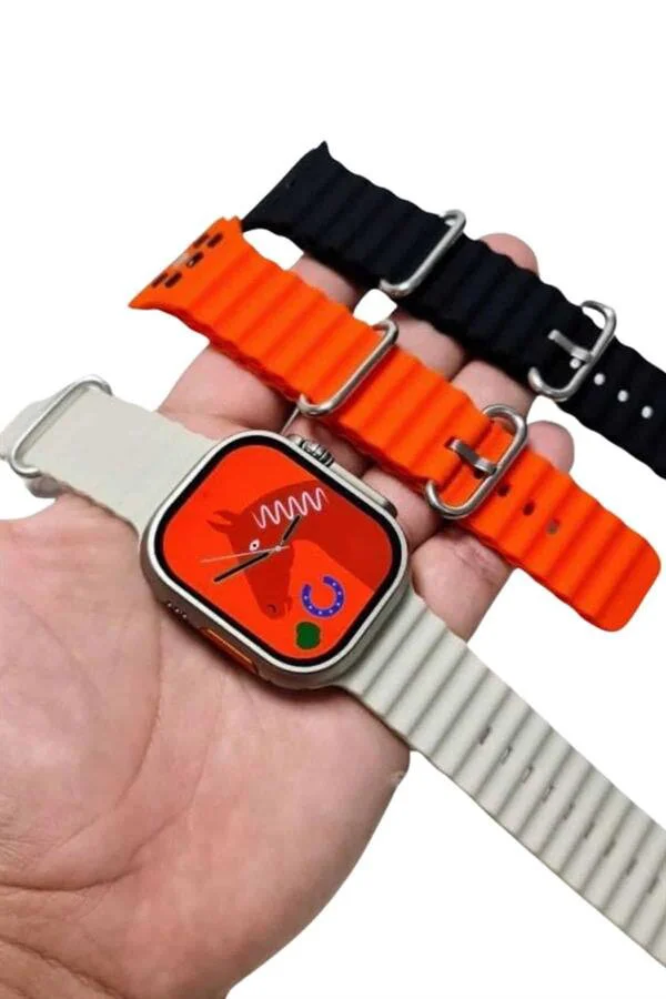 Yeni Nesil 49 MM Amoled Ekran Akıllı Saat - 3 Kordonlu Gelişmiş Özellikli