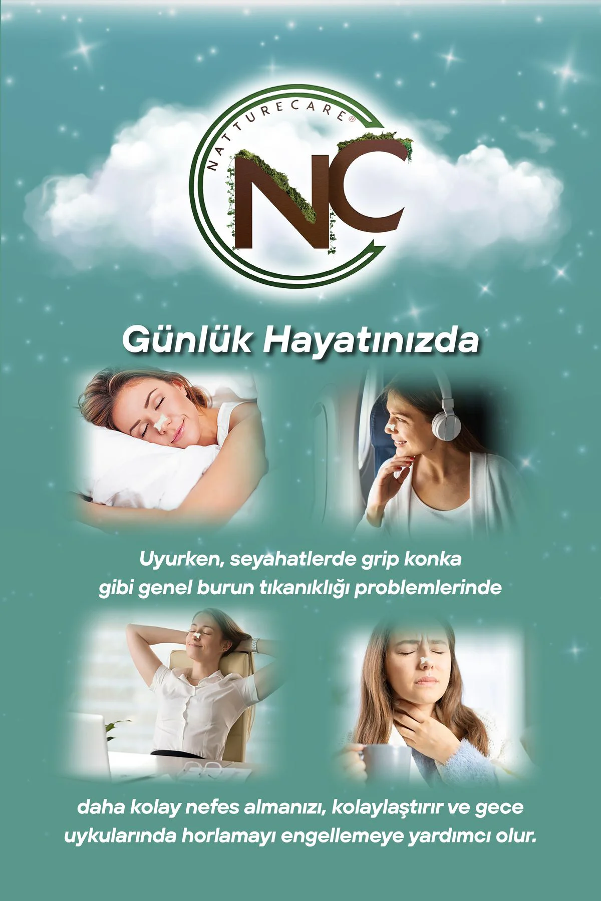 Yeni Nesil 50li Nefes Almaya Yardımcı Ve Horlamayı Azaltan Burun