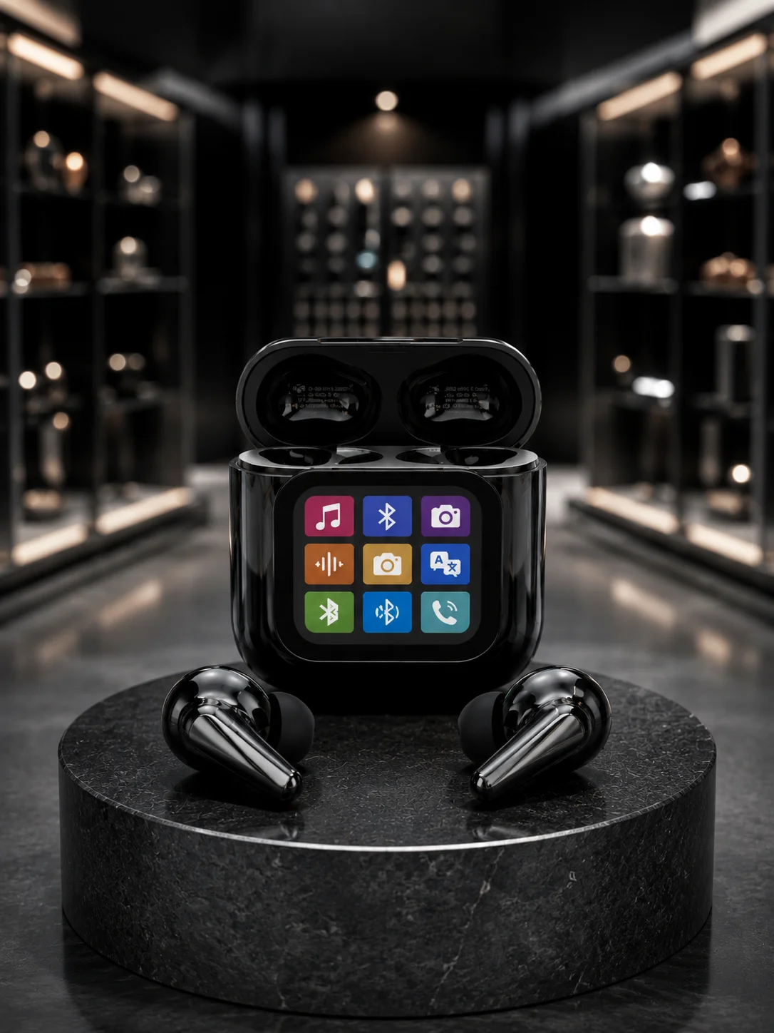 Yeni Nesil AI Bluetooth Kulaklık Akıllı Dokunmatik Ekranlı