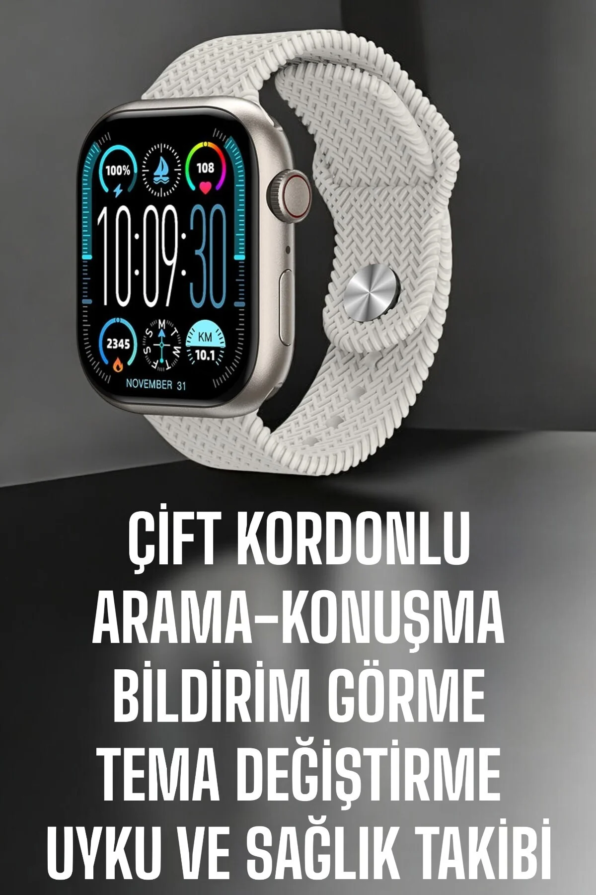 Yeni Nesil Akıllı Saat Arama Cevaplama Gps Takibi Adımsayar Nfc Özelliği Yeni Nesil Akıllı Saat Arama Cevaplama Gps Takibi Adımsayar Nfc Özelliği - Görsel 2