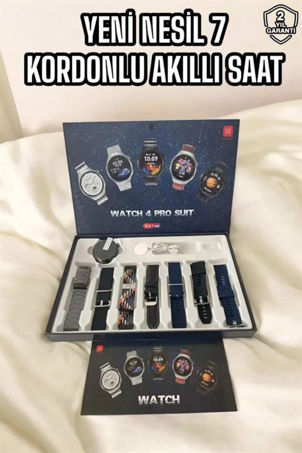 Yeni Nesil Akıllı Saat 2024 Model Uyku ve Sağlık Takibi Bluetooth