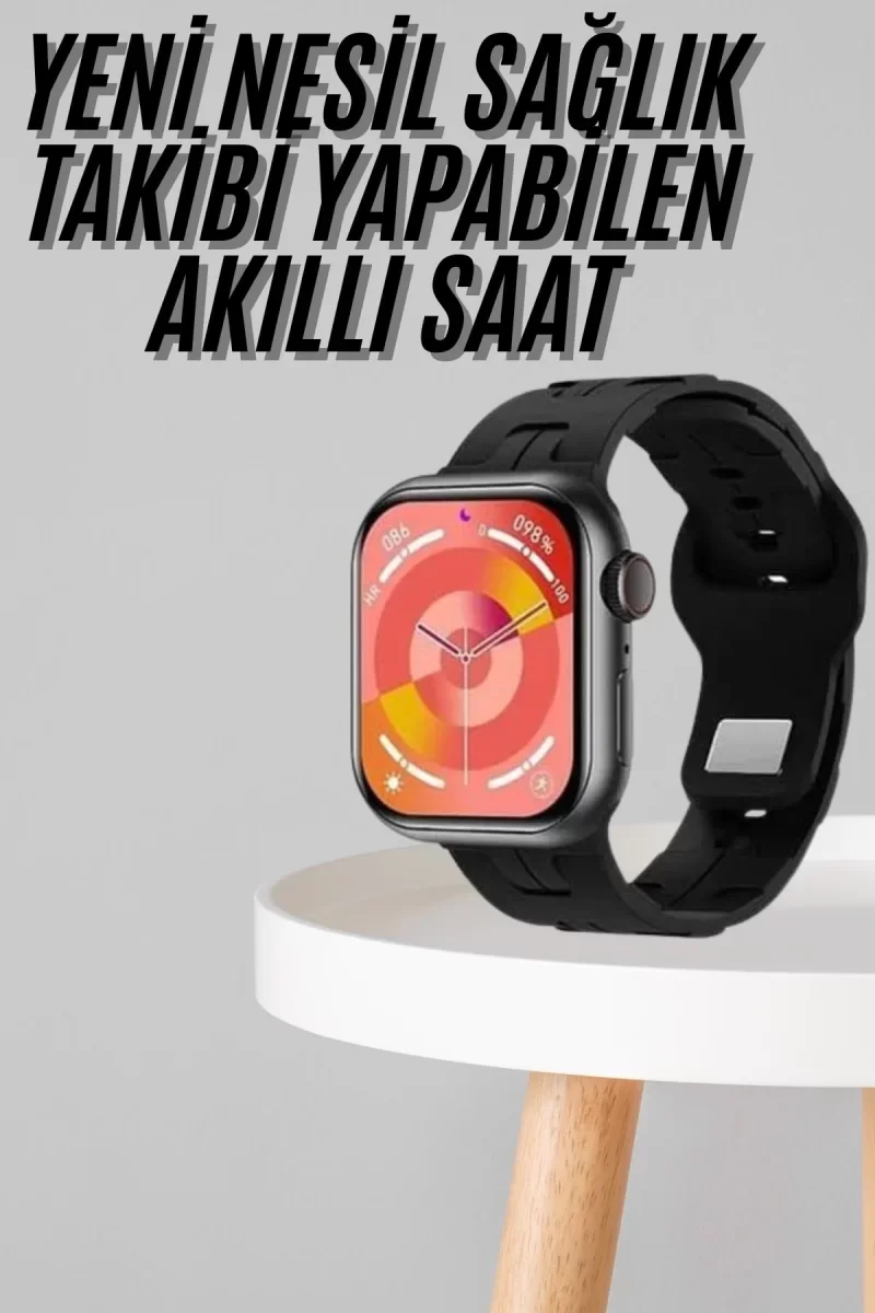Yeni Nesil Akıllı Saat Çağrı Cevaplama Müzik Dinleme Plastik Kord