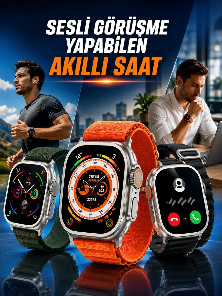 Yeni Nesil Akıllı Saat Nabız Ölçer Sağlık Ölçer ve Kalori Ölçer Uyku Takibi NFC Özelliği Yeni Nesil Akıllı Saat Nabız Ölçer Sağlık Ölçer ve Kalori Ölçer Uyku Takibi NFC Özelliği