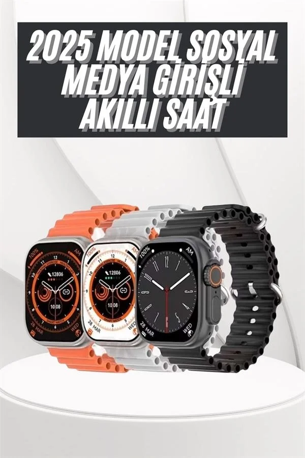 Yeni Nesil Akıllı Saat Uyku ve Sağlık Takibi Titeşimli Sesli Arama Mesaj ve Bildirim Görme Yeni Nesil Akıllı Saat Uyku ve Sağlık Takibi Titeşimli Sesli Arama Mesaj ve Bildirim Görme