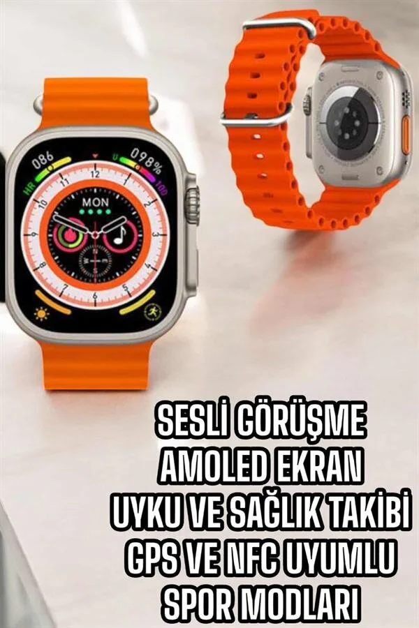 Yeni Nesil Akıllı Saat - Nabız Ölçer, Uyku Takibi, Kalori ve NFC Özelliği