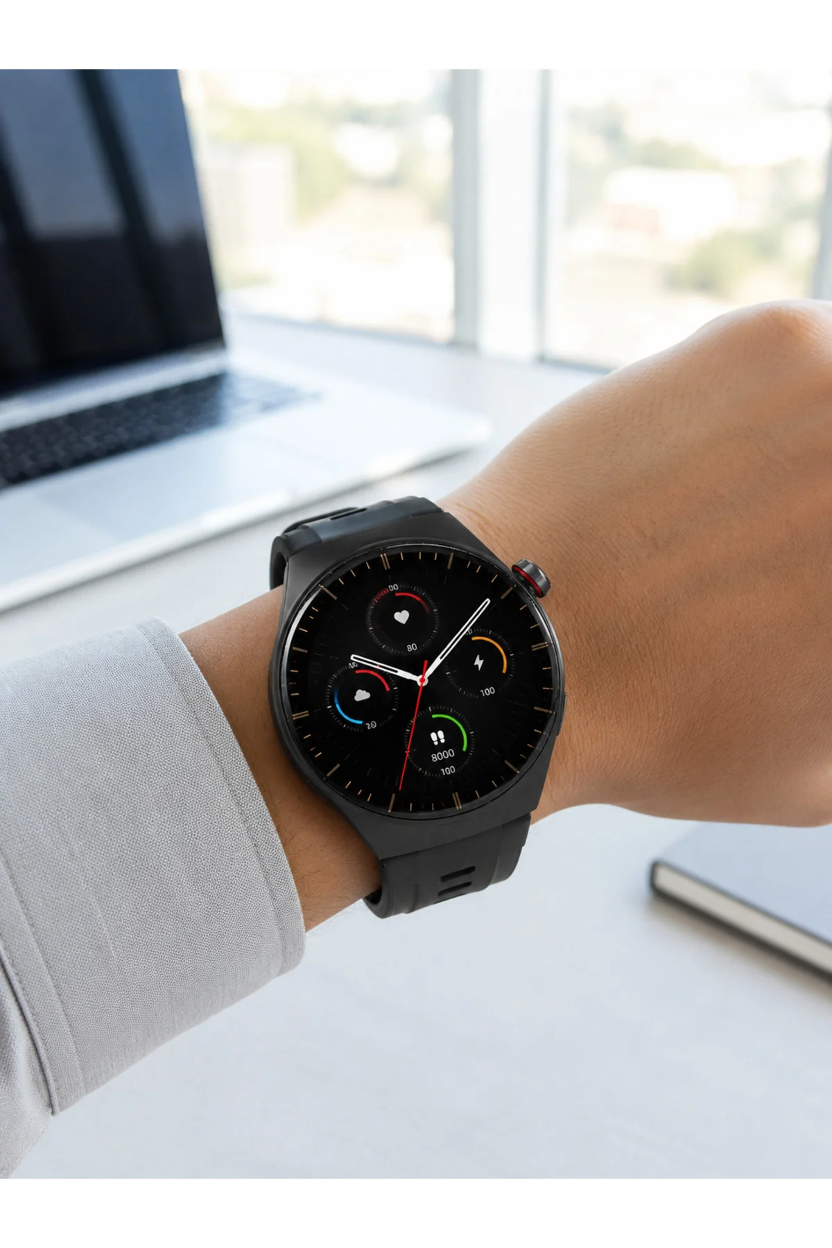 Yeni Nesil Akıllı Saat Bluetooth Görüşme, Sağlık Takibi, AMOLED Ekran ve 3 Kordon Seti Yeni Nesil Akıllı Saat Bluetooth Görüşme, Sağlık Takibi, AMOLED Ekran ve 3 Kordon Seti - Görsel 2