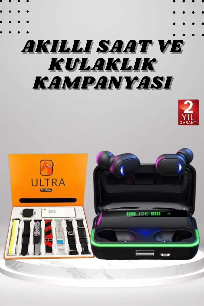 Yeni Nesil Akıllı Saat ve Bluetooth Kulaklık Kampanyası Android V