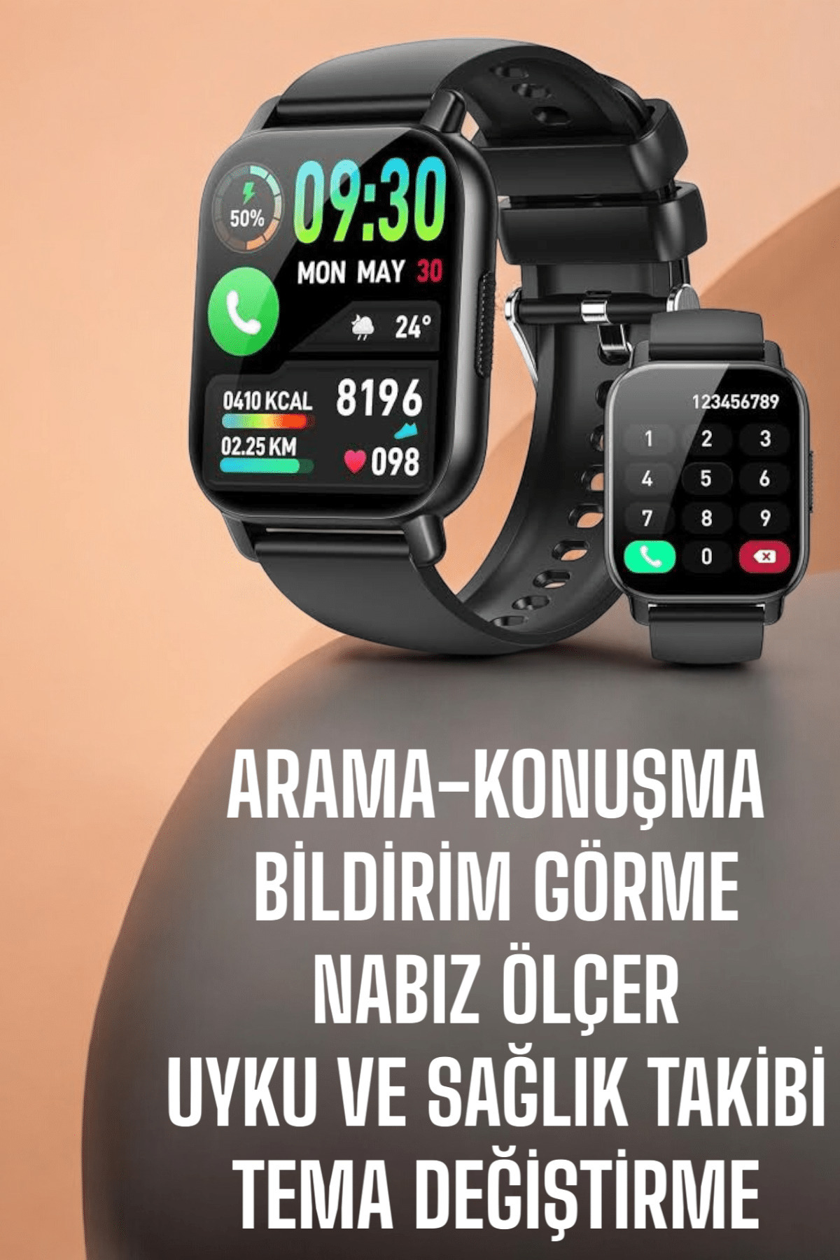 Yeni Nesil Akıllı Saat Arama Bildirimleri, Uyku & Kalp Atış Takib