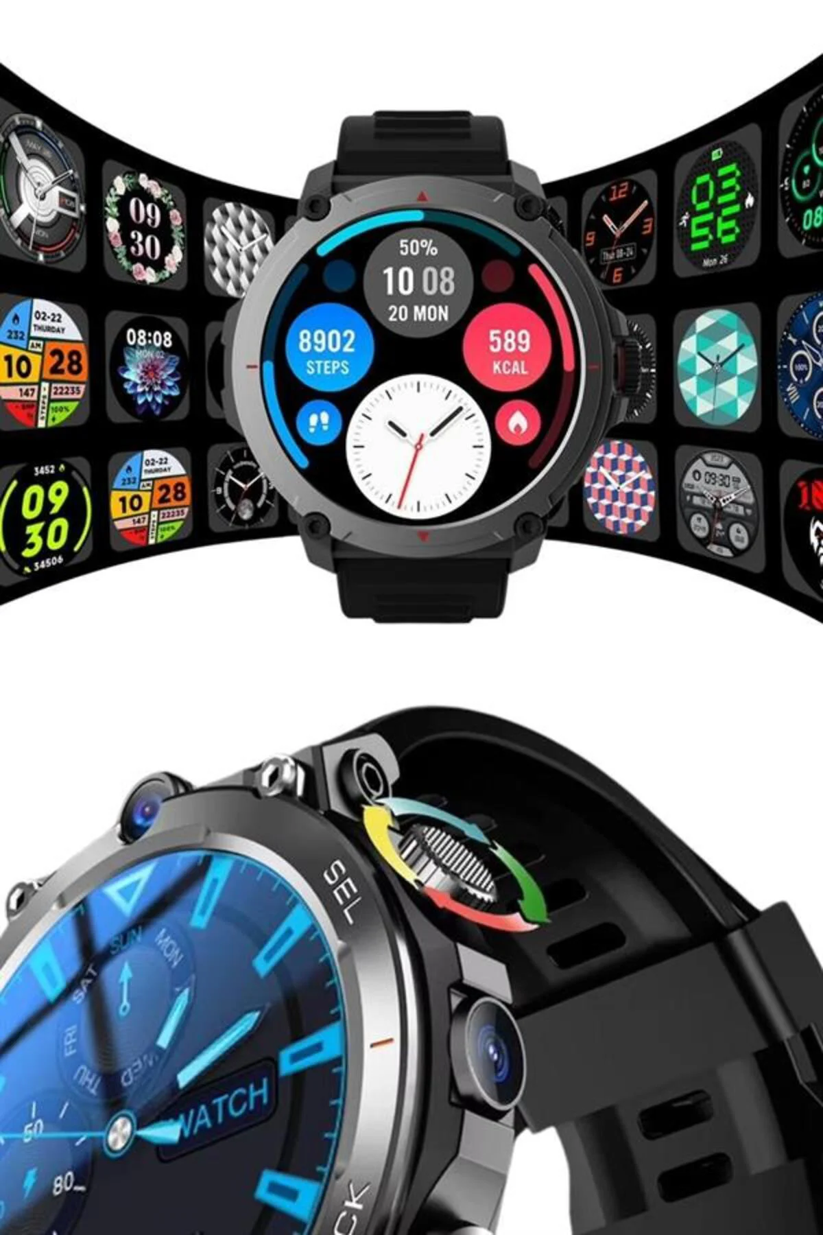 Yeni Nesil Akıllı Saat Arama Cevaplayan Uzun Pil Ömrü Müzik Dinle