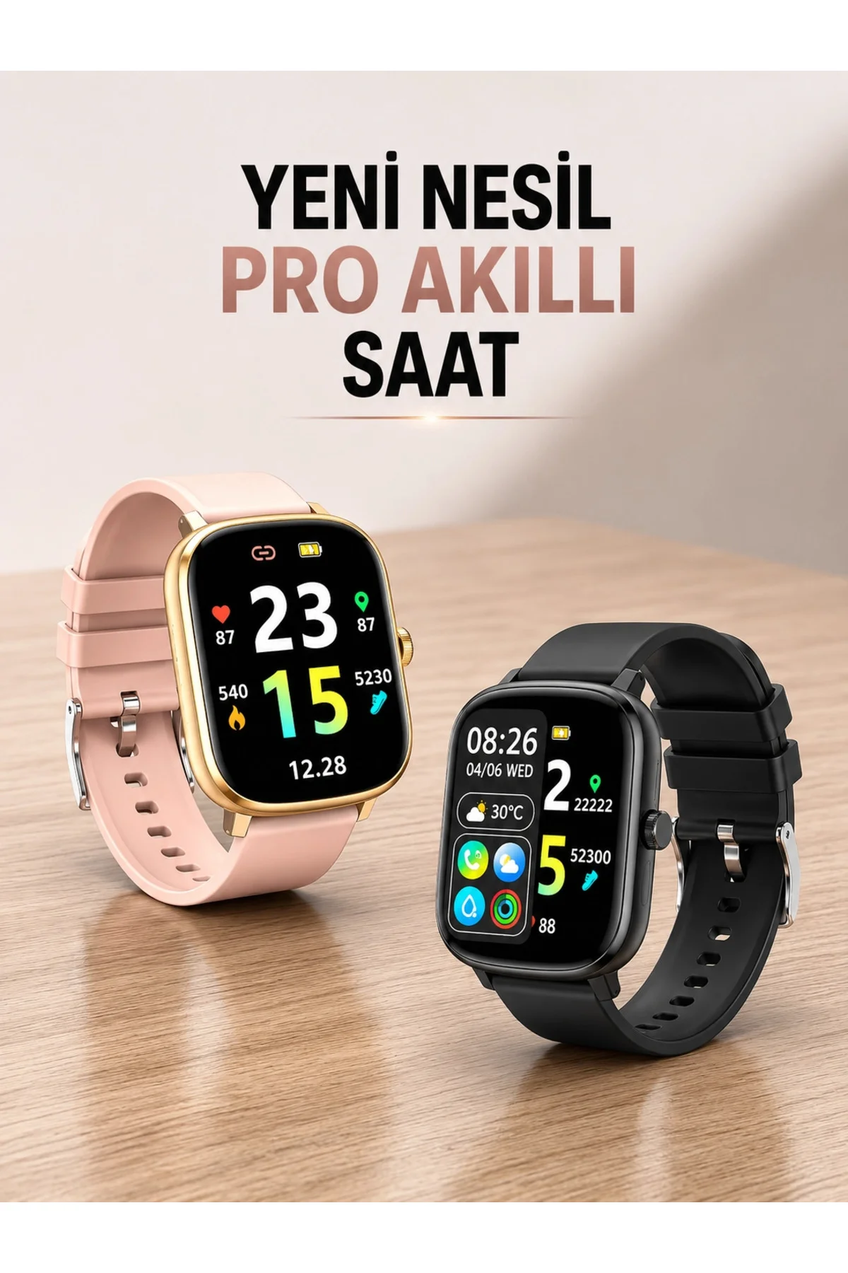 Yeni Nesil Akıllı Saat Arama Bildirimleri, Uyku & Kalp Atış Takibi