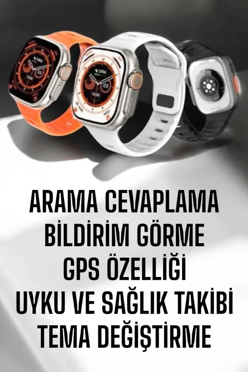 Yeni Nesil Akıllı Saat Adımsayar GPS Nabız Ölçer Uyku ve Sağlık T