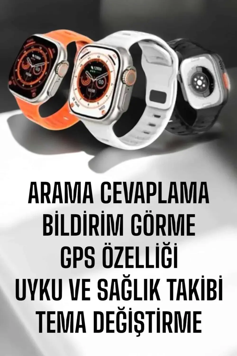 Yeni Nesil Akıllı Saat Adımsayar, GPS, Nabız Ölçer, Uyku ve Sağlı