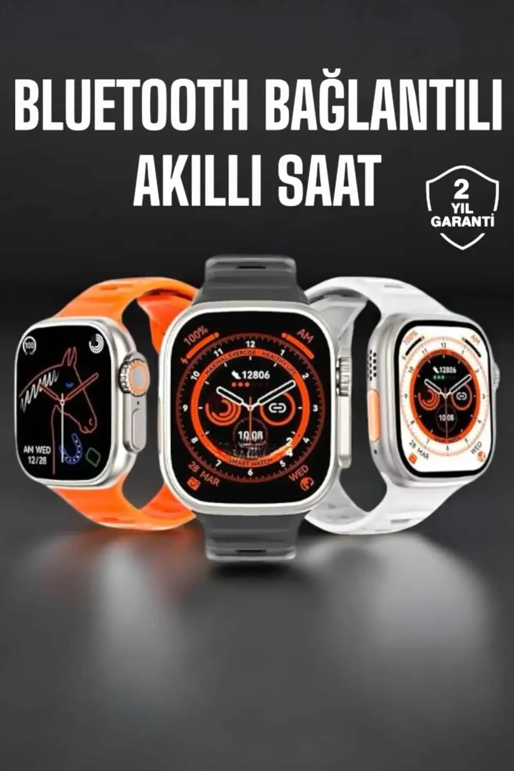 Yeni Nesil Akıllı Saat Adımsayar, GPS, Nabız Ölçer, Uyku ve Sağlı