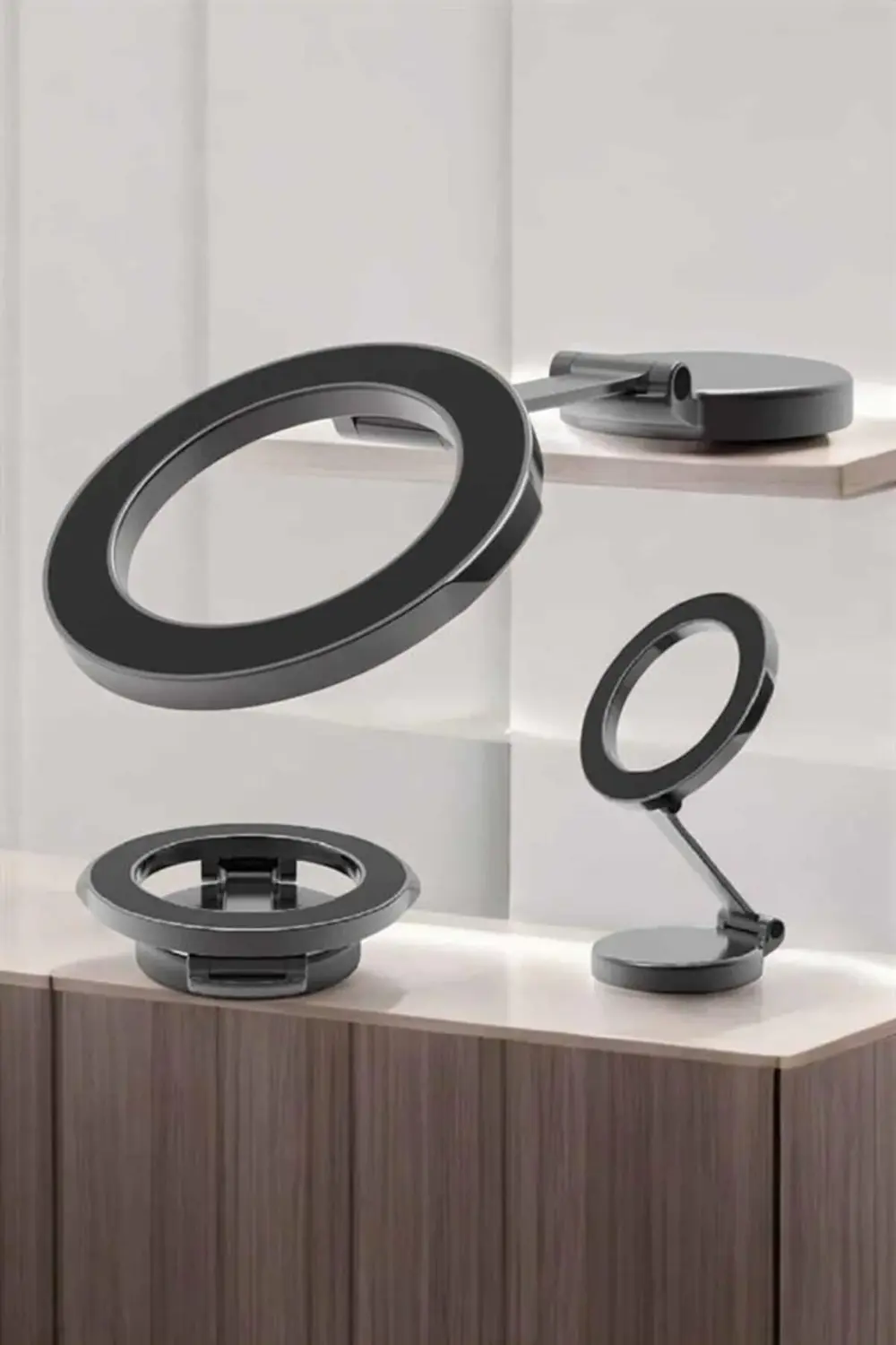 Yeni Nesil Araç İçi Mıknatıslı Telefon Tutacağı Tüm Telefonlara U