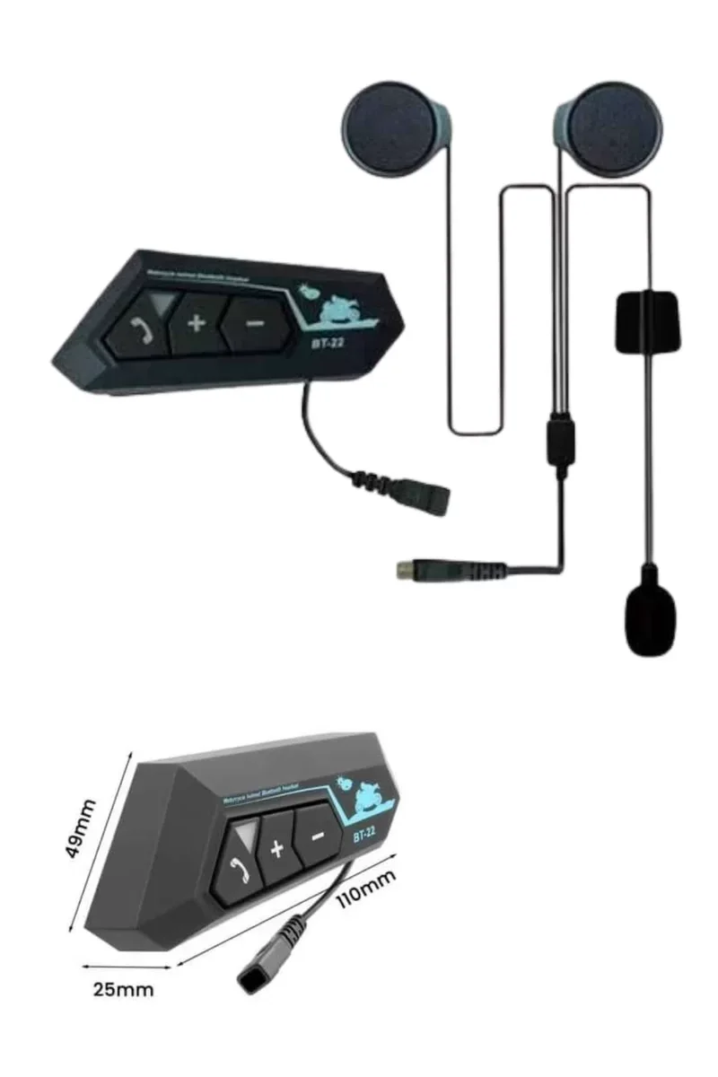 Yeni Nesil Bluetooth Kask Kulaklığı Intercom 5.0 - Android ve iOS Uyumlu
