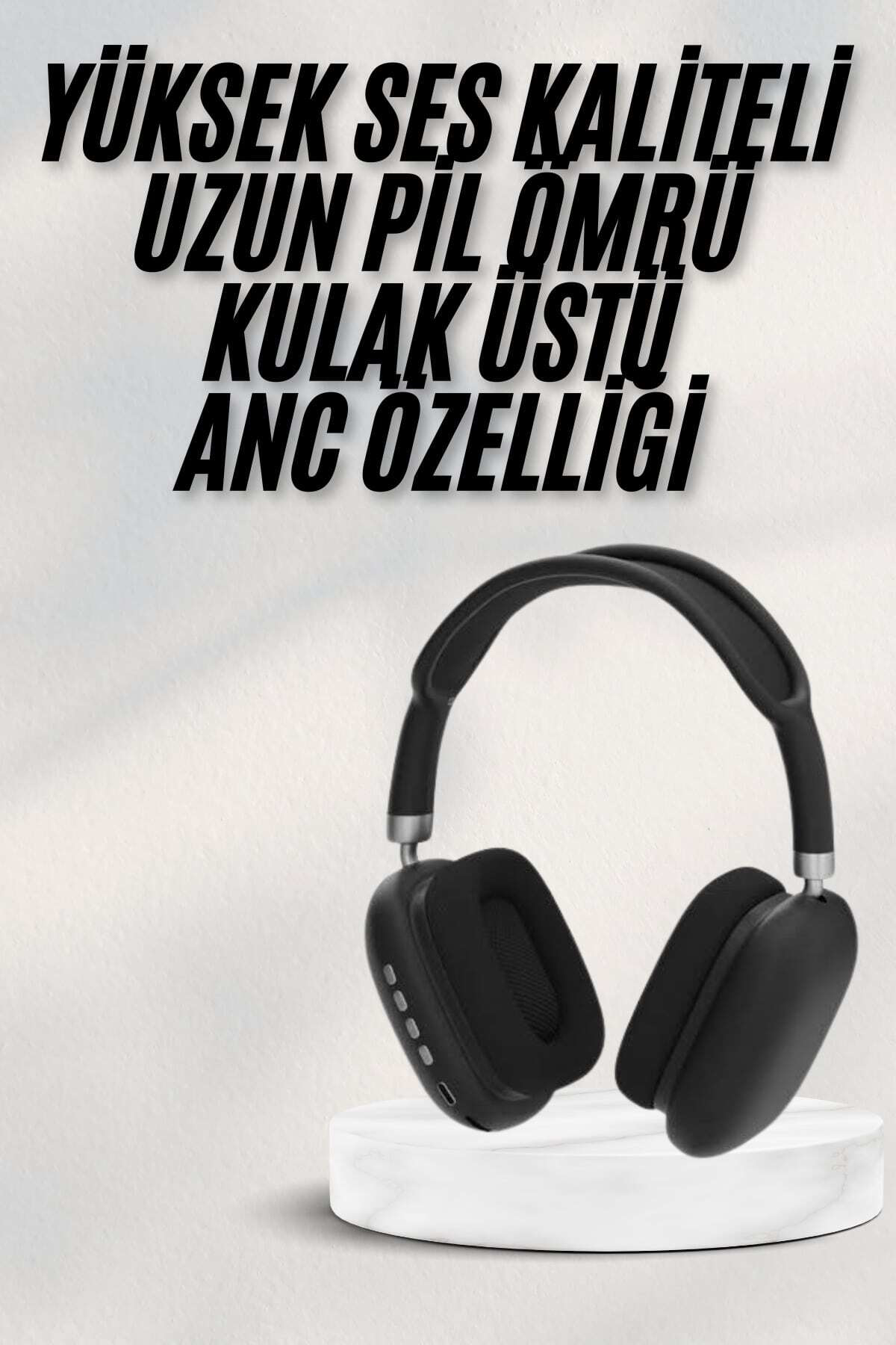 Yeni Nesil Bluetooth Kulaklık Kulak Üstü ANC Özelliği Yüksek Ses 