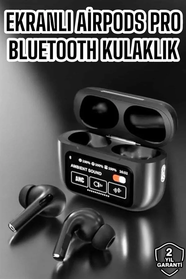 Yeni Nesil Bluetooth Kulaklık - ANC, Dijital Ekran ve Uzun Pil Ömrü