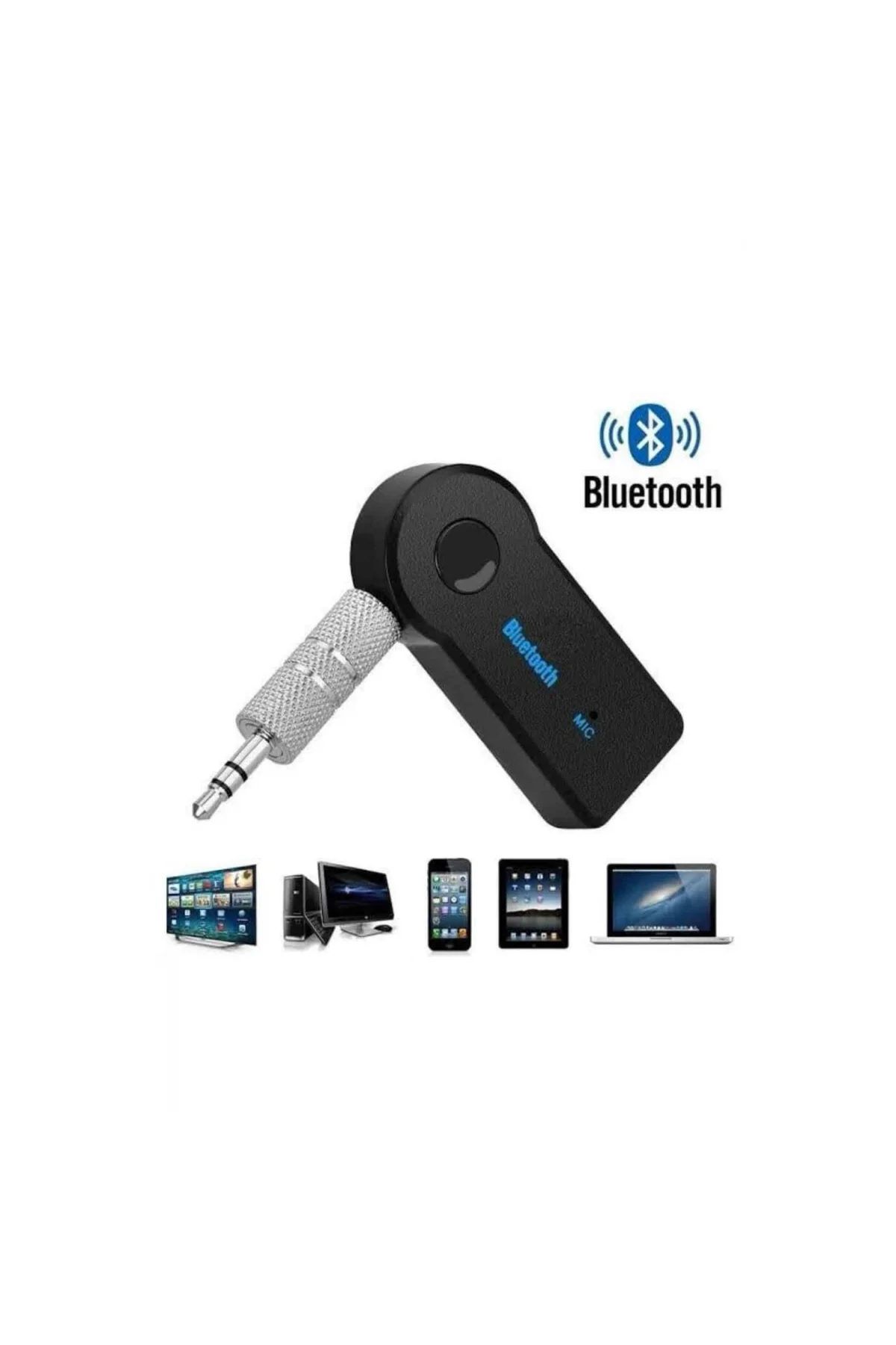 Yeni Nesil Bluetooth Aux Araç Kiti Siyah Tv Tablet Telefon Araç Araba - Görsel 2