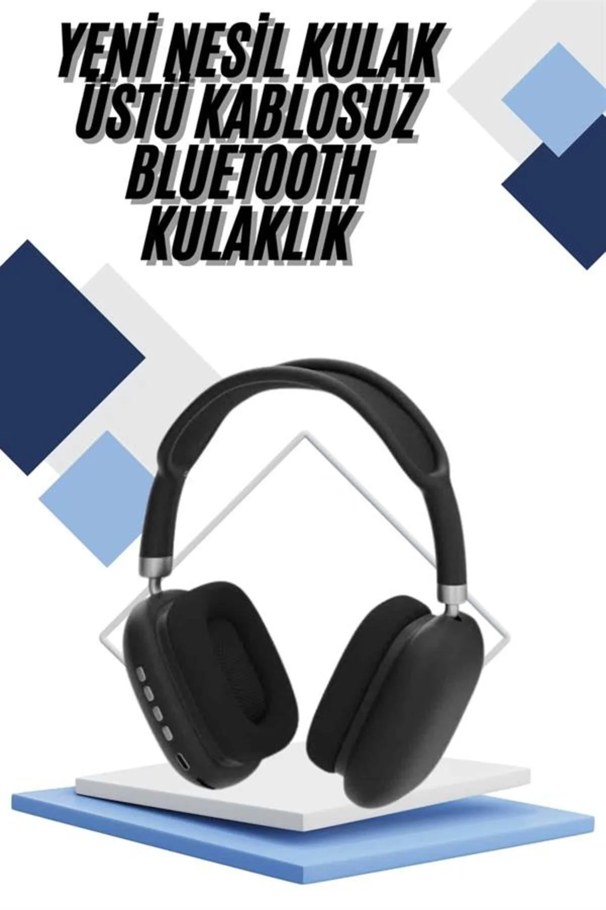 Yeni Nesil Bluetooth Kulaklık Kulak Üstü ANC Özelliği Yüksek Ses 