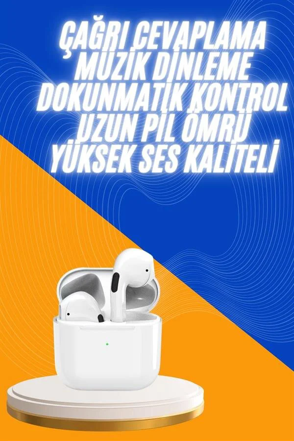 Yeni Nesil Bluetooth Kulaklık Beyaz - Çağrı Cevaplayabilen Kablosuz