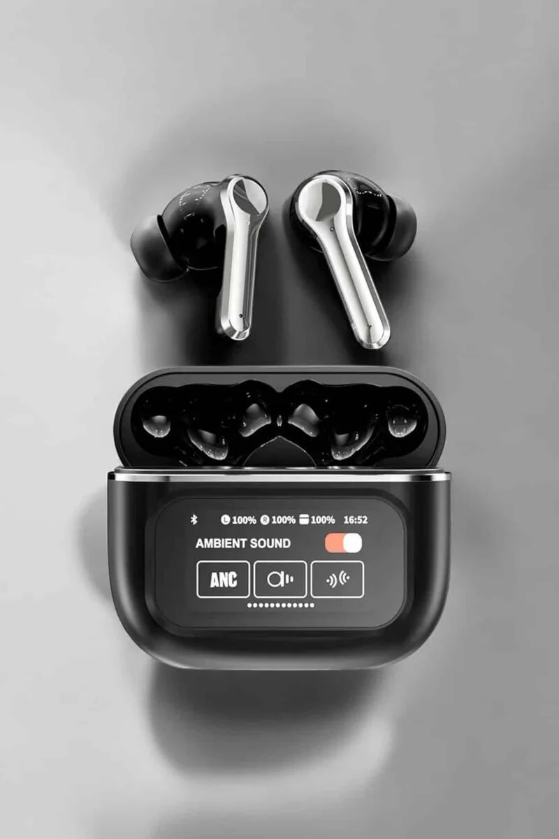 Yeni Nesil Bluetooth Kulaklık Ekranlı ANC ve Dokunmatik Kontrol - Yüksek Ses Kalitesi