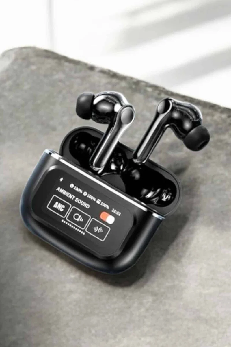 Yeni Nesil Bluetooth Kulaklık Ekranlı ANC ve Dokunmatik Kontrol - Yüksek Ses Kalitesi