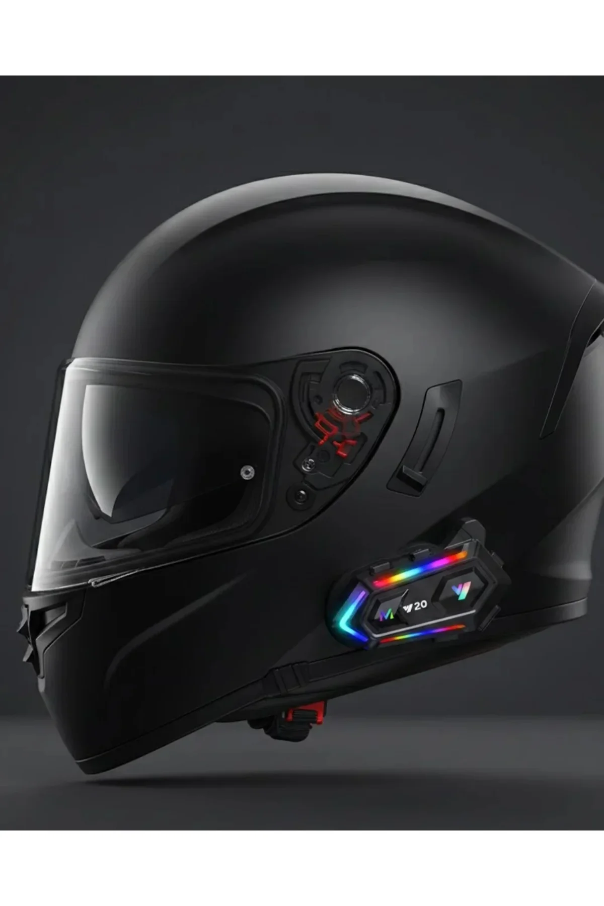 Yeni Nesil Bluetooth 5.3 Motosiklet Intercom RGB Işıklı 1000m Mesafeli