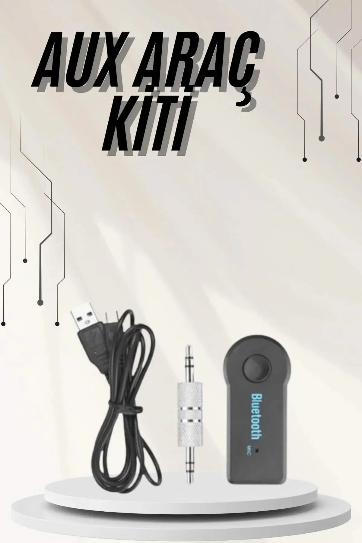 Yeni Nesil Bluetooth Aux Araç Kiti Siyah TV Tablet Telefon Araç Araba Yeni Nesil Bluetooth Aux Araç Kiti Siyah TV Tablet Telefon Araç Araba