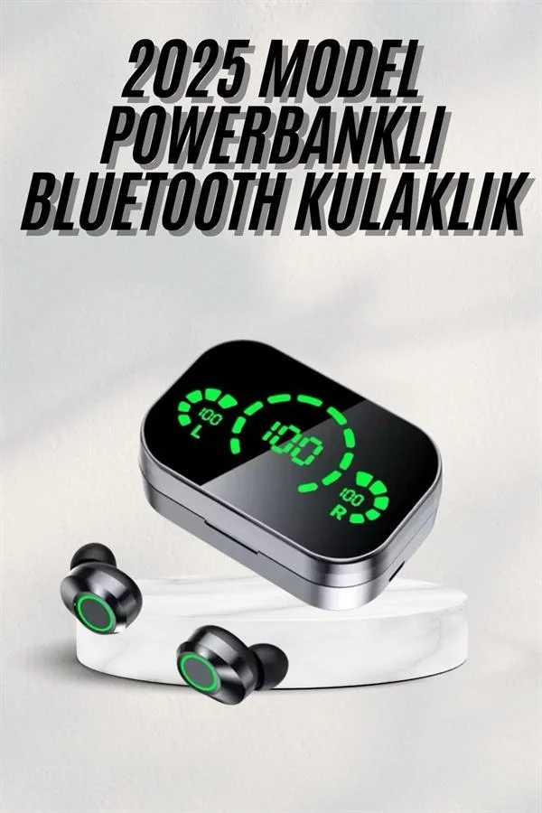Yeni Nesil Bluetooth Kulaklık Çağrı Cevaplayabilen Dijital Göster