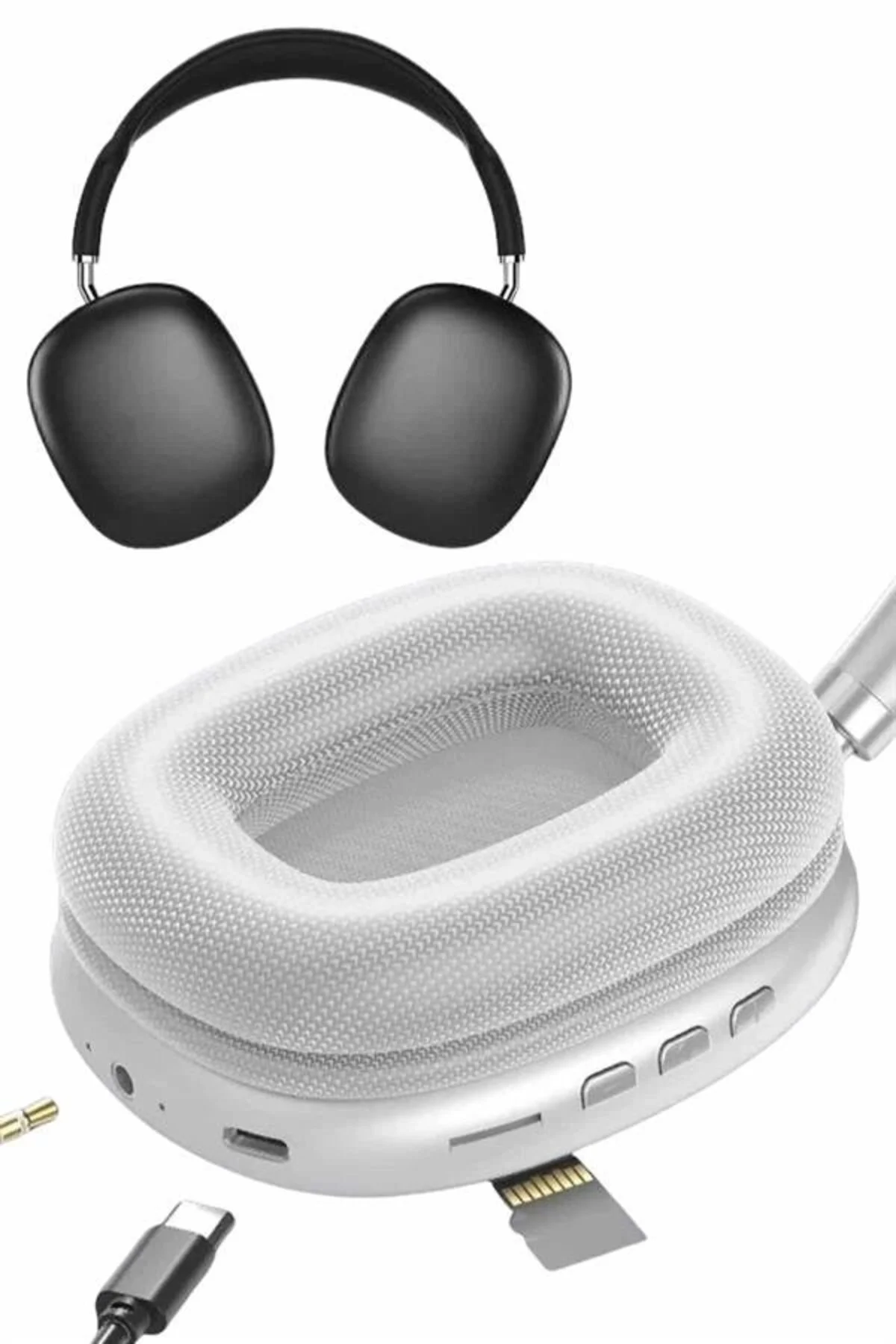 Yeni Nesil Bluetooth Kulaklık Kulak Üstü Anc Özelliği Yüksek Ses 