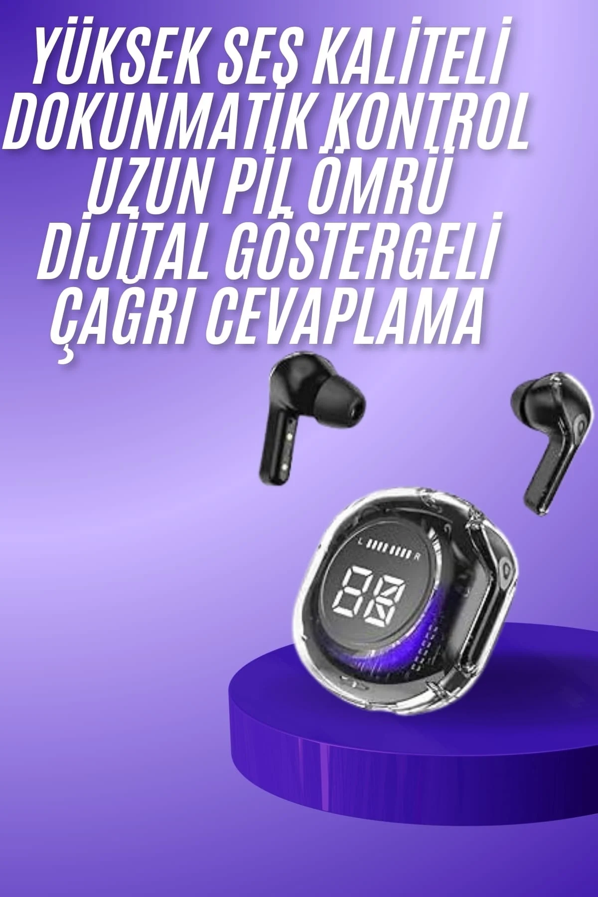 Yeni Nesil Bluetooth Kulaklık Dijital Göstergeli  Dokunmatik 5.3 Kablosuz Fiyatı, Yorumları ve Özellikleri