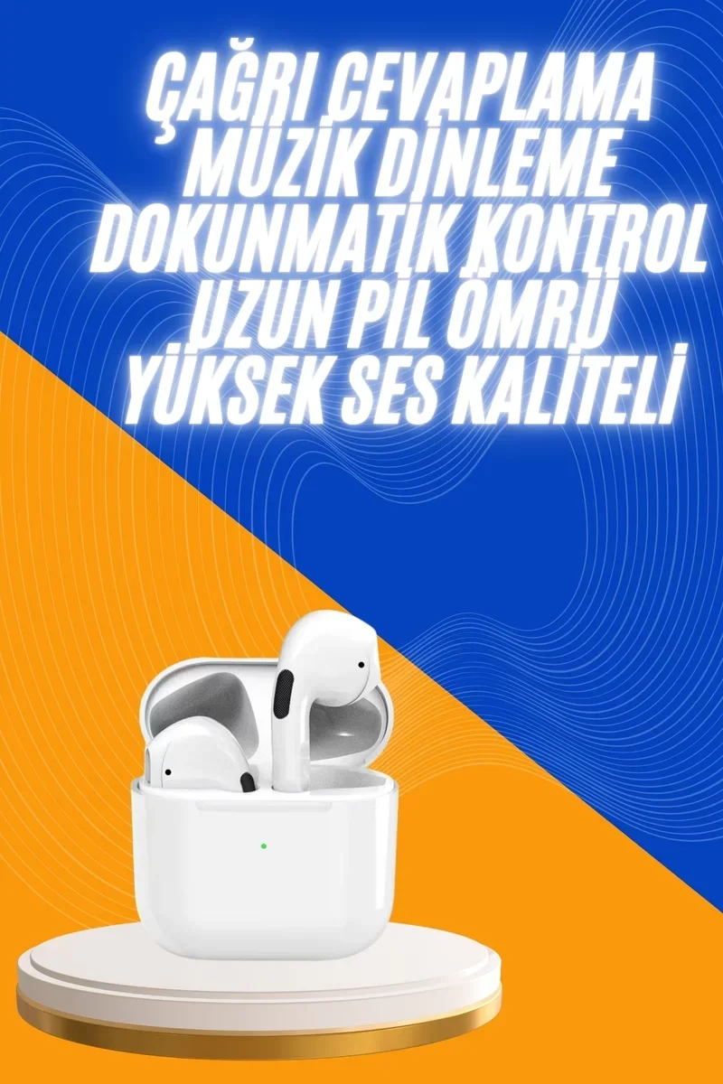 Yeni Nesil Bluetooth Kulaklık Beyaz - Kablosuz Konfor ve Akıllı Konum Takibi