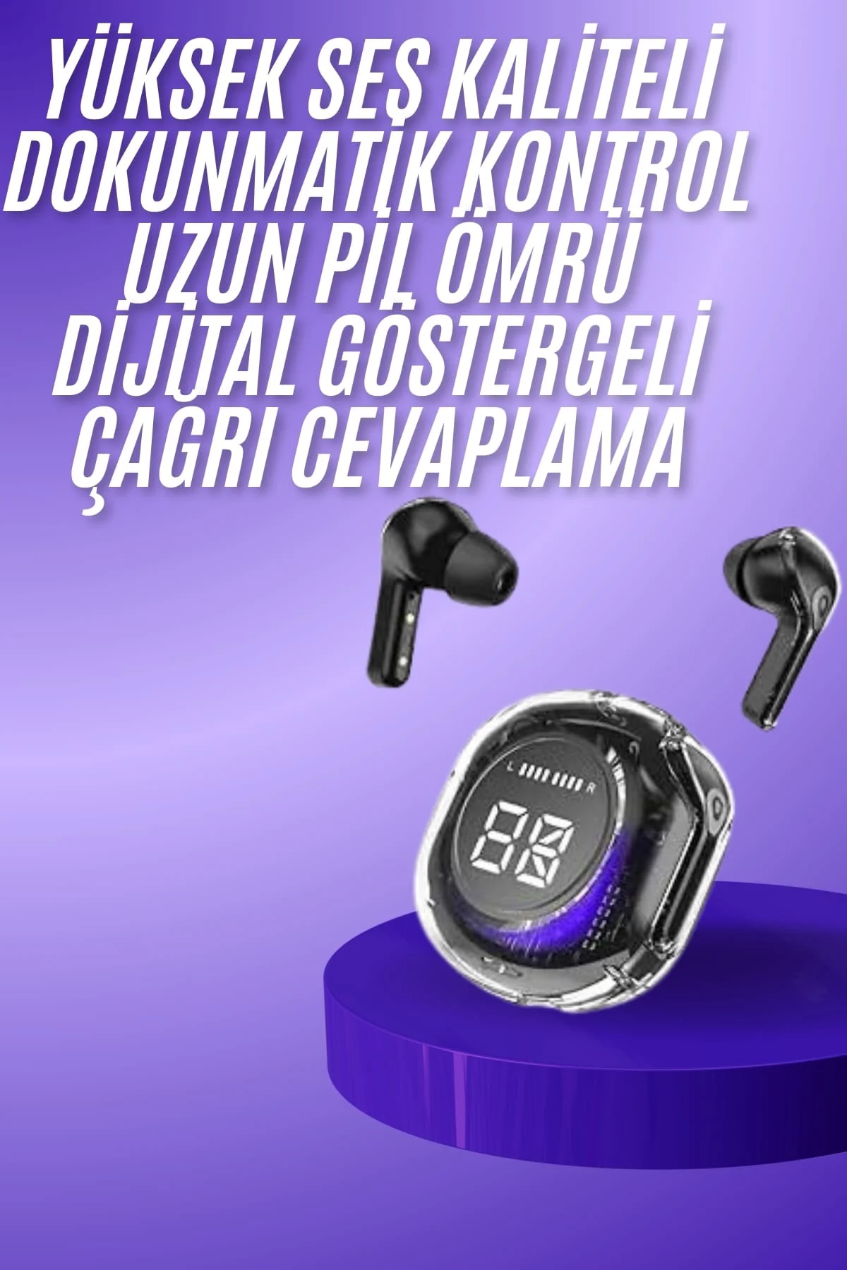 Yeni Nesil Bluetooth Kulaklık Dijital Göstergeli Dokunmatik 5.3 Kablosuz Yeni Nesil Bluetooth Kulaklık Dijital Göstergeli Dokunmatik 5.3 Kablosuz