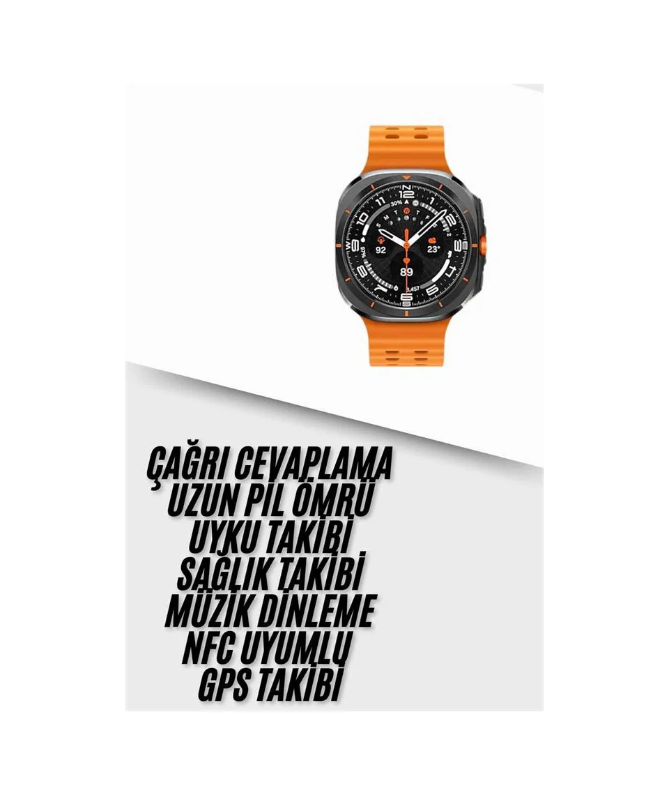 Yeni Nesil Çağrı Cevaplayabilen 47 Mm Titreşimli Çok Fonksiyonlu Akıllı Saat
