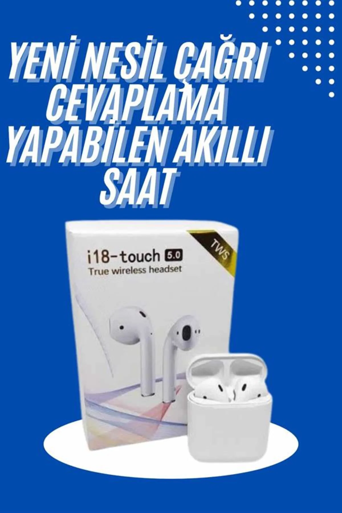 Yeni Nesil Çift Mikrofonlu Dokunmatik Kablosuz Bluetooth Kulaklık