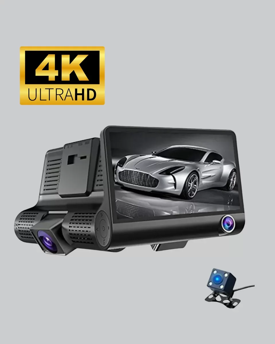 Yeni Nesil Çift ve Üç Lens Araç Kamerası 1080P HD Gece Görüşü DVR
