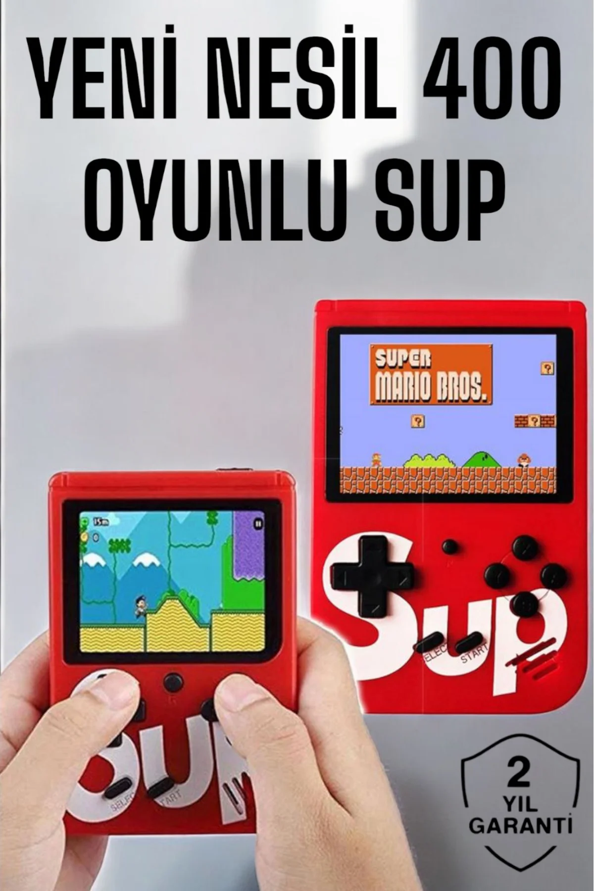 Yeni Nesil Çocuklara Özel SUP 400 Oyunlu Mini El Konsolu