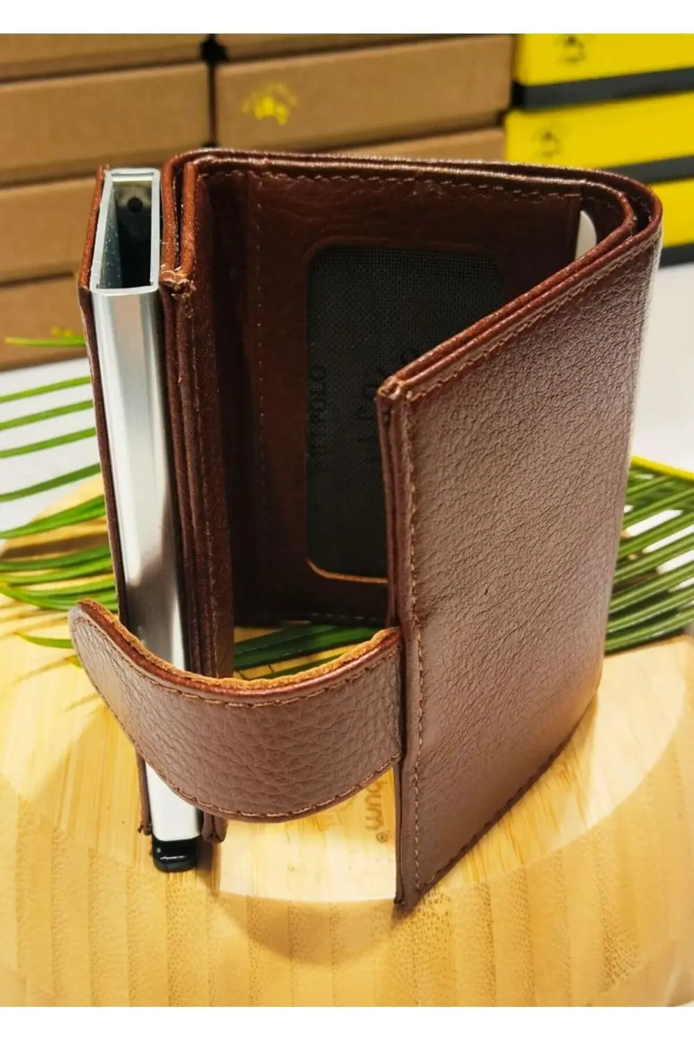 Yeni Nesil Deri Mekanizmalı Lüks Cüzdan