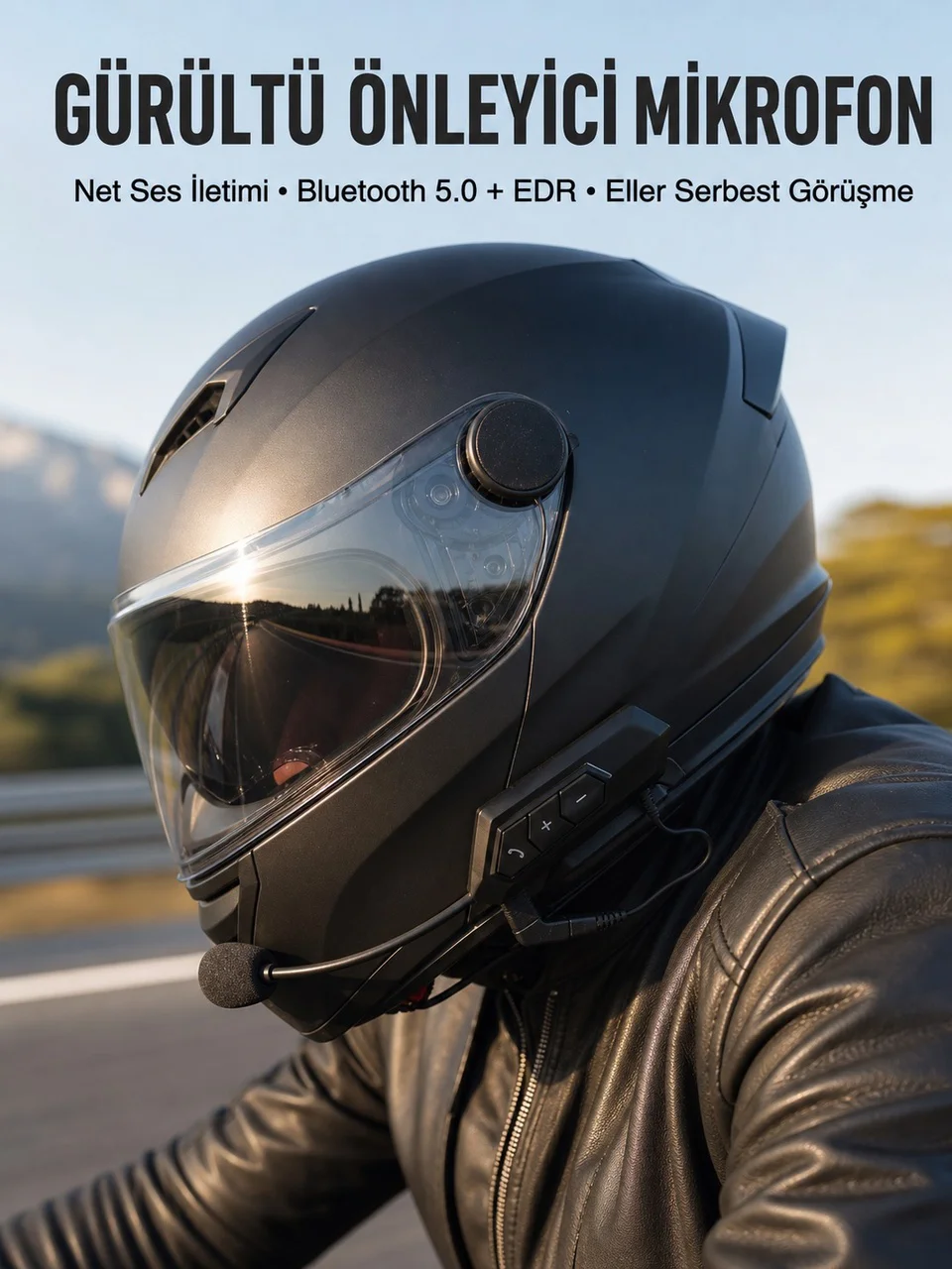 Yeni Nesil Dinleme Ve Konuşma Özellikli Intercom Kask Kulaklığı 5.0 Bluetooth - Lisinya