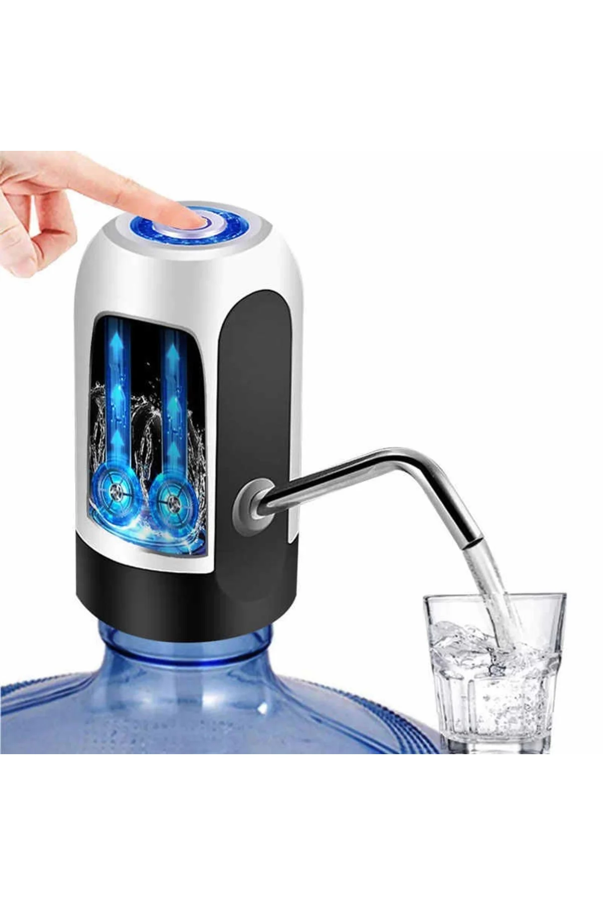 Yeni Nesil Dokunmatik Damacana Su Pompası Şarjlı 1200 Mah ( Lisin