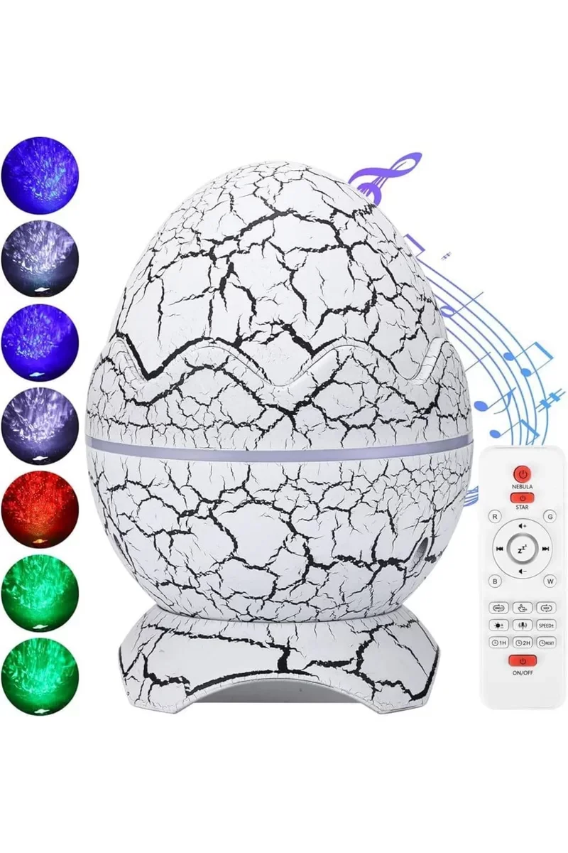 Yeni Nesil Gece Lambası Yumurta Speaker Dinozor Temalı Atmosfer Işığı