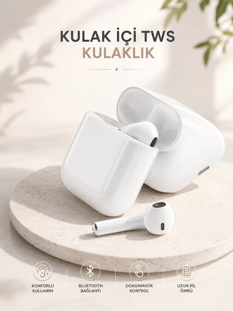 Yeni Nesil HD Ses ve Dokunmatik Kontrol Akıllı ve Şık Bluetooth Kulaklık