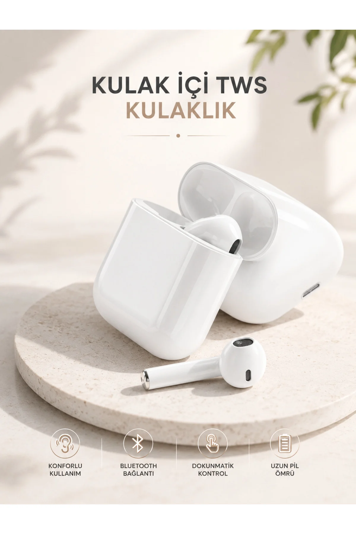 Yeni Nesil HD Ses ve Dokunmatik Kontrol Akıllı ve Şık Bluetooth K