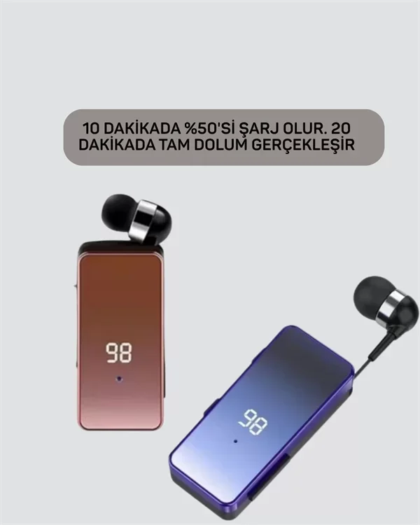 Yeni Nesil Hızlı Şarj Bluetooth Kulaklık – Type-C ve 10 Dakikada %50 Batarya