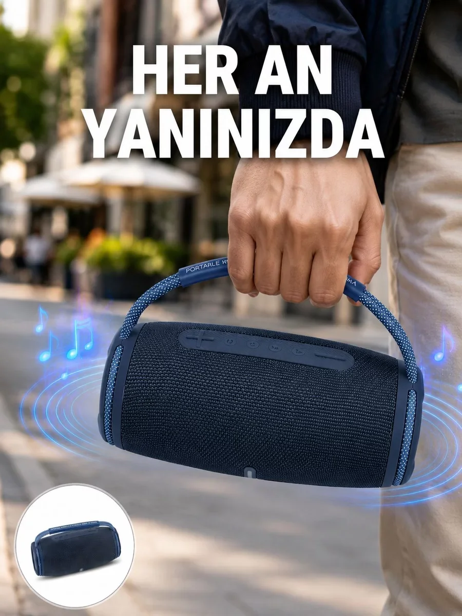 Yeni Nesil IPX5 Su Geçirmez Bluetooth Hoparlör - Net Stereo Ses ve Dayanıklılık